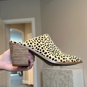 Leopard print heeled mules. Dolce Vita
